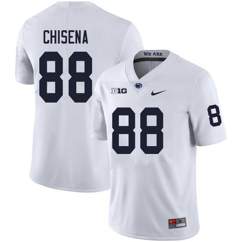 Men #88 Dan Chisena Penn State Nittany Lions College Football Jerseys Sale-White - Click Image to Close